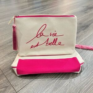 2 x large size Lancôme Pouch Set